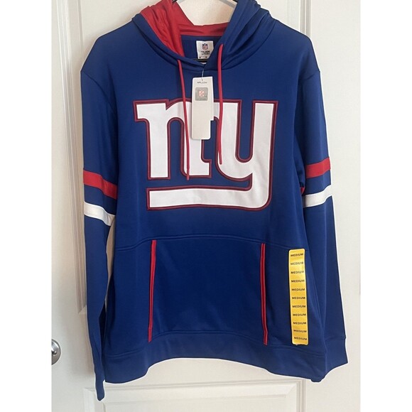 NWT NFL Team Apparel New York Giants Gridiron Poly Fleece Pullover Hoodie Medium - Picture 1 of 6